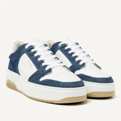 Basket Court Denim Sneakers Voor Dames