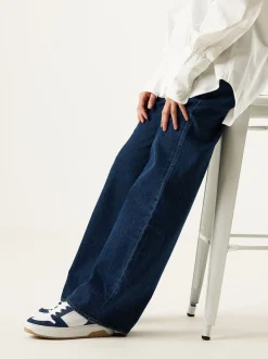Basket Court Denim Sneakers Voor Dames