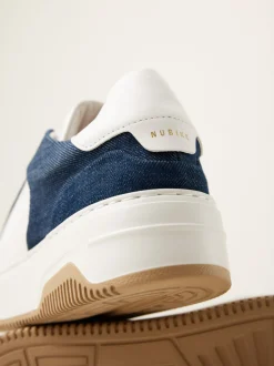 Basket Court Denim Sneakers Voor Dames