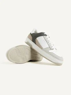 Basket Court Wit Grijze Sneakers Voor Heren