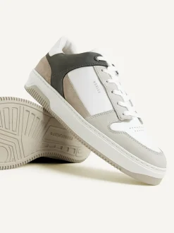 Basket Court Wit Grijze Sneakers Voor Heren