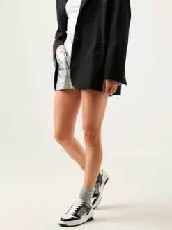 Basket Court Zwarte Glitter Sneakers Voor Dames