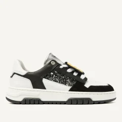 Basket Court Zwarte Glitter Sneakers Voor Kids