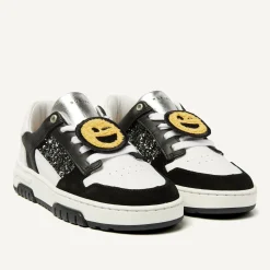 Basket Court Zwarte Glitter Sneakers Voor Kids