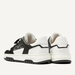 Basket Court Zwarte Glitter Sneakers Voor Kids