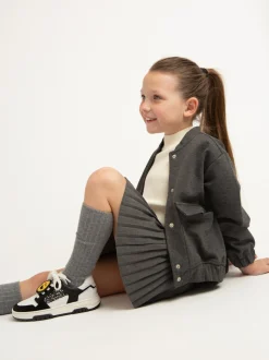Basket Court Zwarte Glitter Sneakers Voor Kids