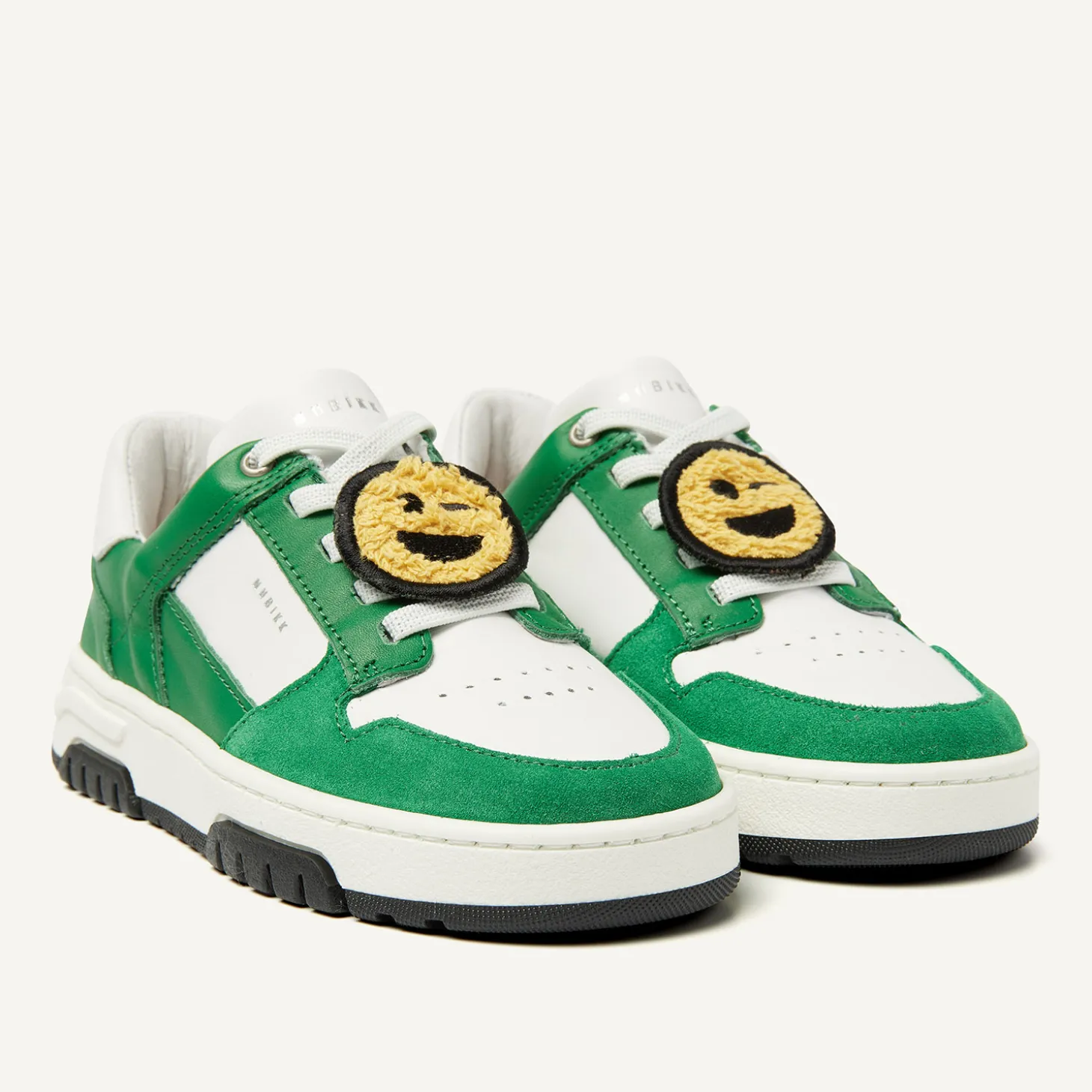Basket Court JR Wit Groene Sneakers Voor Kids
