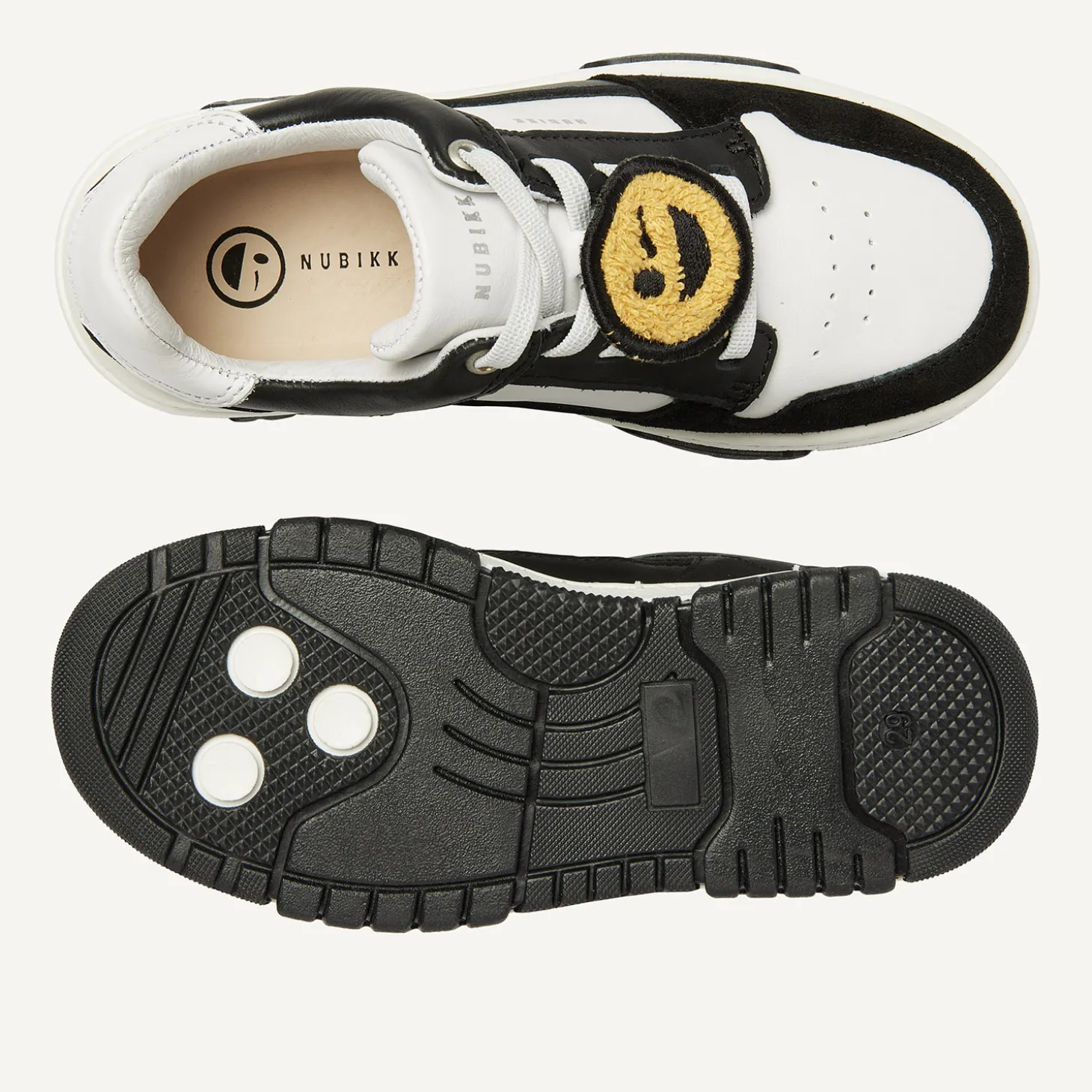 Basket Court JR Zwarte Witte Sneakers Voor Kids