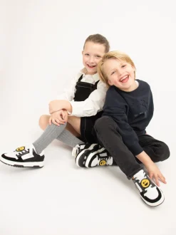 Basket Court JR Zwarte Witte Sneakers Voor Kids