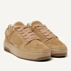 Basket Teddy Bruine Sneakers Voor Dames