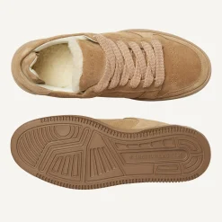 Basket Teddy Bruine Sneakers Voor Dames