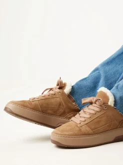 Basket Teddy Bruine Sneakers Voor Dames