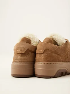 Basket Teddy Bruine Sneakers Voor Dames