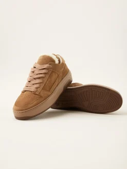 Basket Teddy Bruine Sneakers Voor Dames