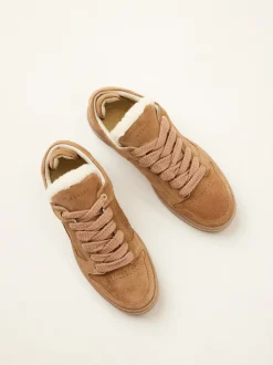 Basket Teddy Bruine Sneakers Voor Dames