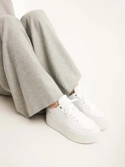 Bayou Platform Witte Sneakers Voor Dames