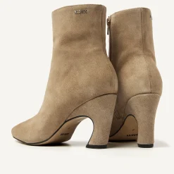 Bibi Coco Taupe Enkellaarzen Voor Dames