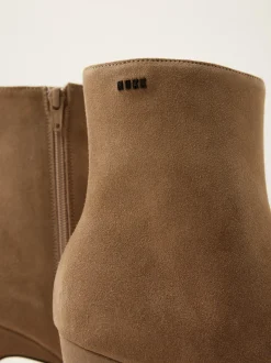Bibi Coco Taupe Enkellaarzen Voor Dames