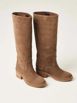 Cassy Boot Bruin Suède Boots Voor Dames