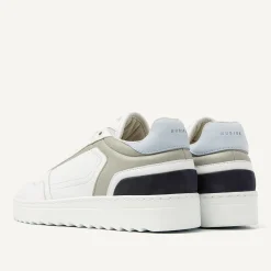 Cliff Cane Wit Blauwe Sneaker Voor Heren