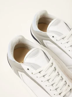 Cliff Cane Wit Blauwe Sneaker Voor Heren