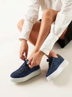 Elise Wing Denim Sneakers Voor Dames