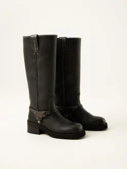 Eve Lynn Zwarte Biker Boots Voor Dames