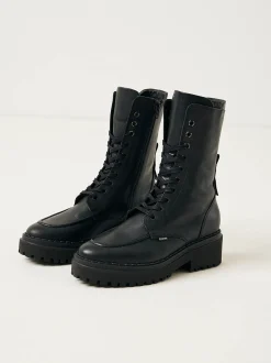Fae Aubine Zwarte Biker Boots Voor Dames