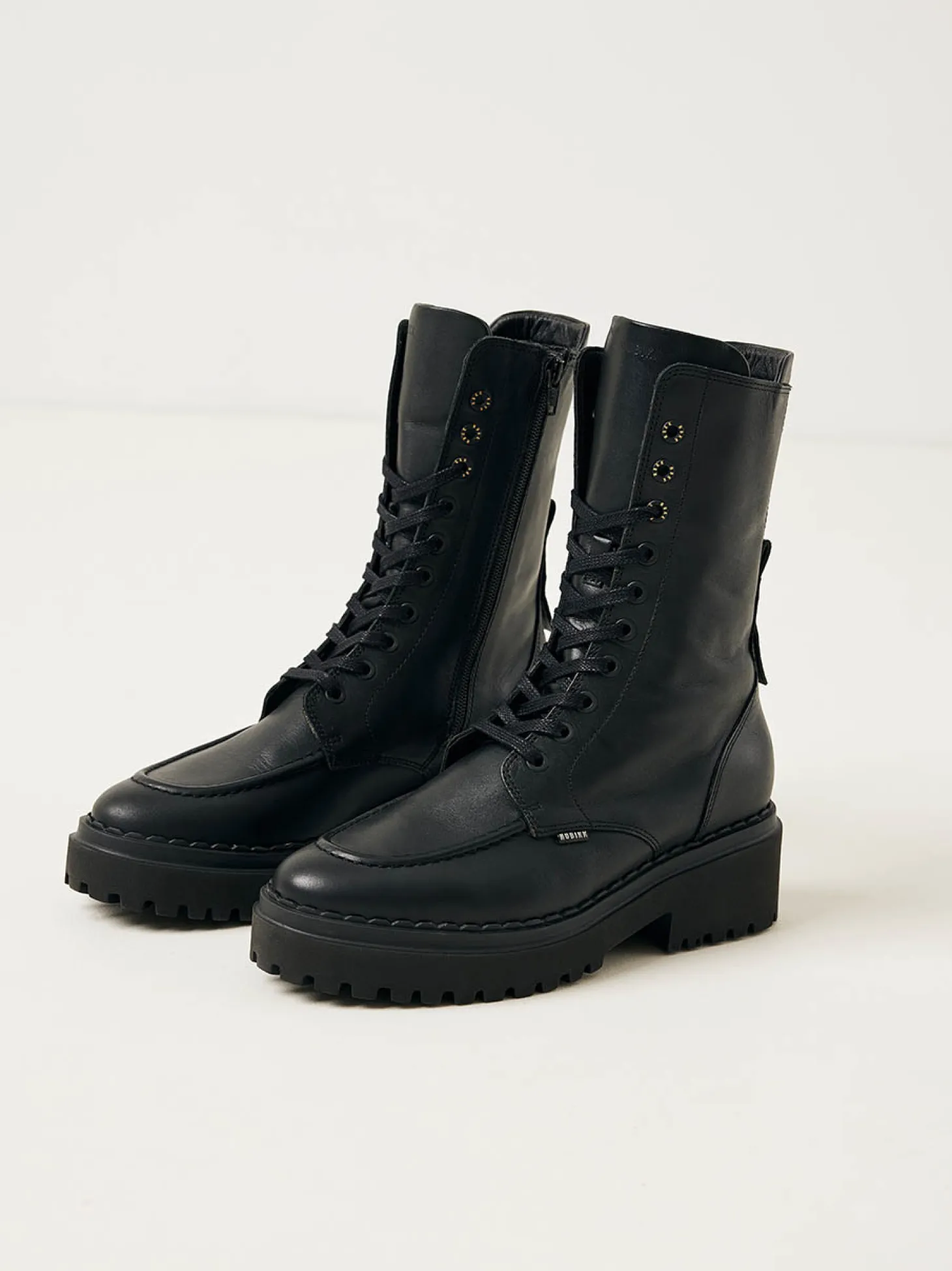 Fae Aubine Zwarte Biker Boots Voor Dames