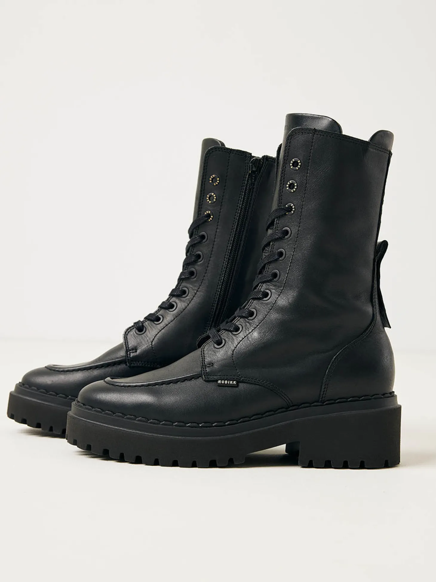Fae Aubine Zwarte Biker Boots Voor Dames