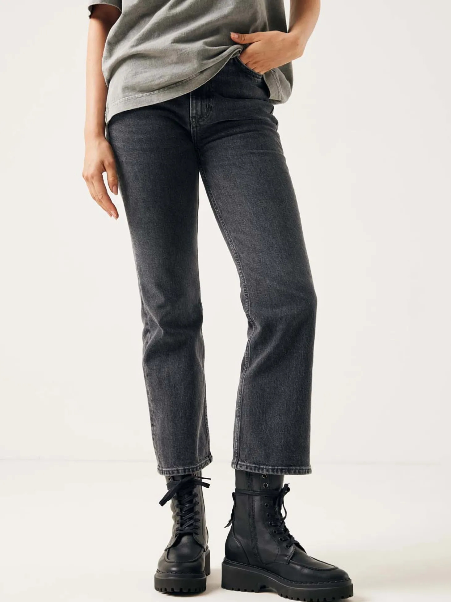 Fae Aubine Zwarte Biker Boots Voor Dames