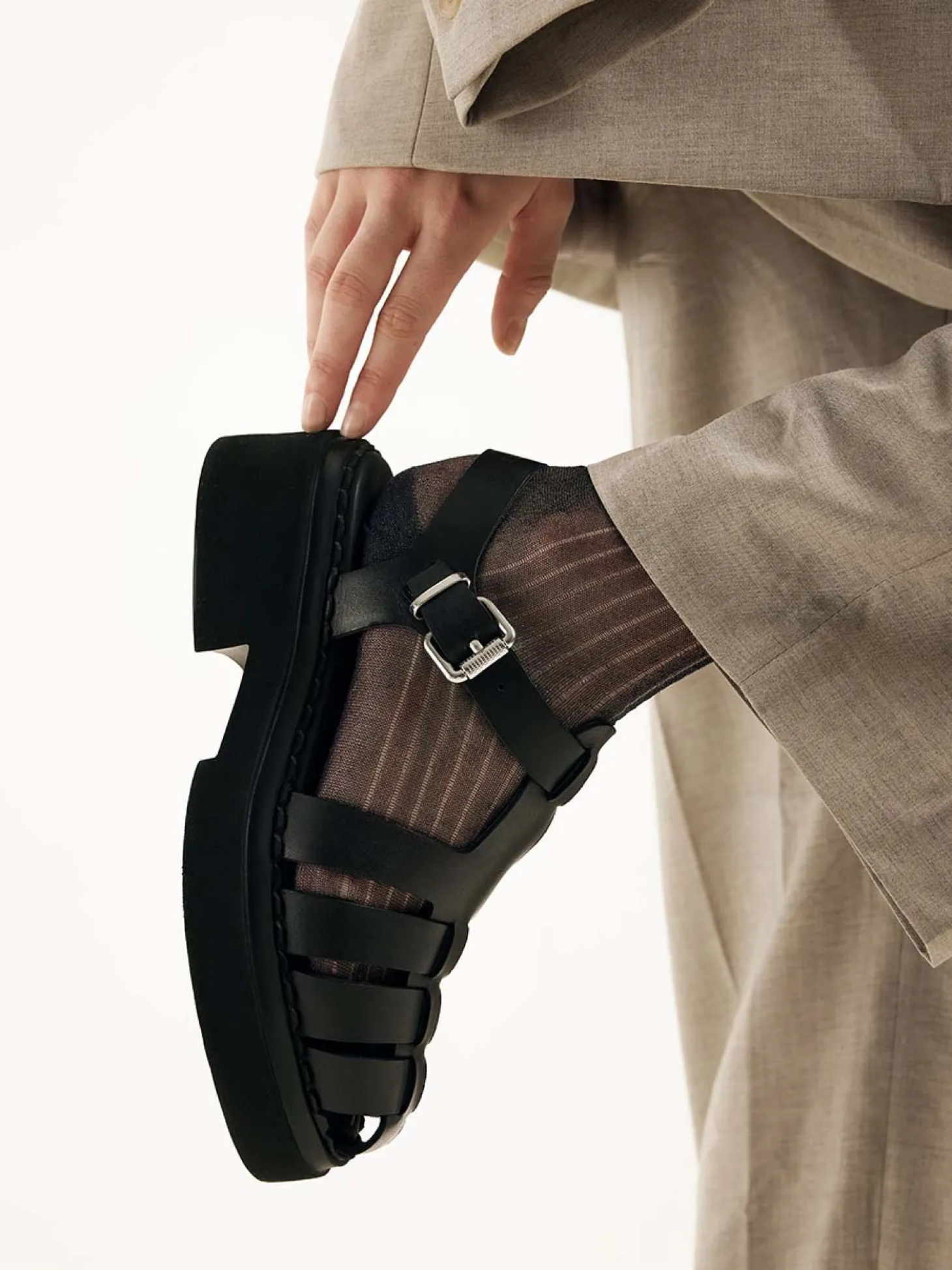 Finn Roma Zwarte Sandalen Voor Dames