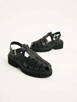 Finn Roma Zwarte Sandalen Voor Dames