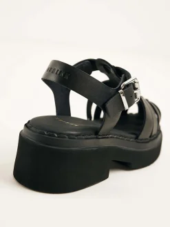 Finn Roma Zwarte Sandalen Voor Dames