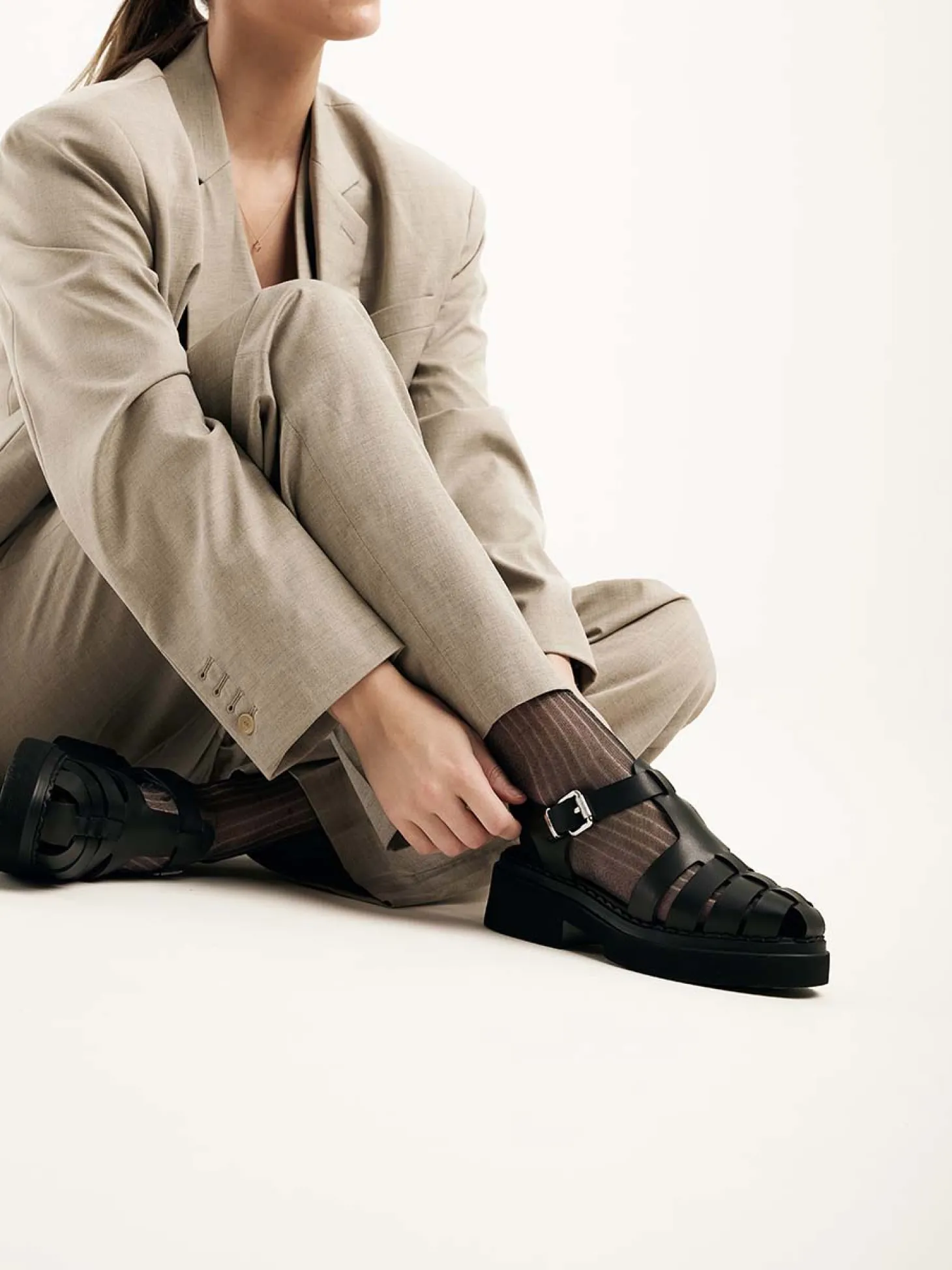 Finn Roma Zwarte Sandalen Voor Dames