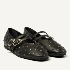 Gisele Grace Studs Zwarte Ballerina's Voor Dames