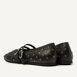 Gisele Grace Studs Zwarte Ballerina's Voor Dames