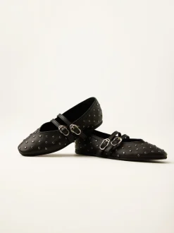 Gisele Grace Studs Zwarte Ballerina's Voor Dames