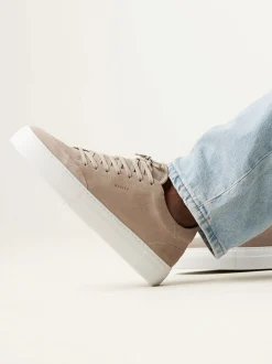 Jagger Tora Beige Suède Sneakers Voor Heren