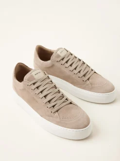Jagger Tora Beige Suède Sneakers Voor Heren