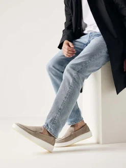 Jiro Mio Beige Loafers Voor Heren