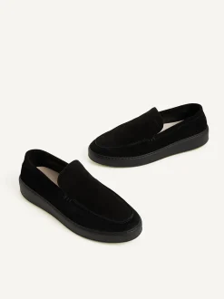Jiro Mio Zwarte Raven Loafers Voor Heren