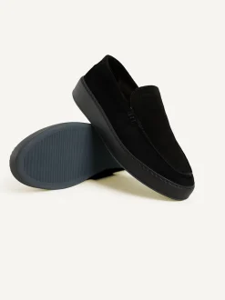 Jiro Mio Zwarte Raven Loafers Voor Heren