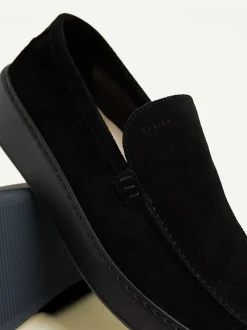 Jiro Mio Zwarte Raven Loafers Voor Heren