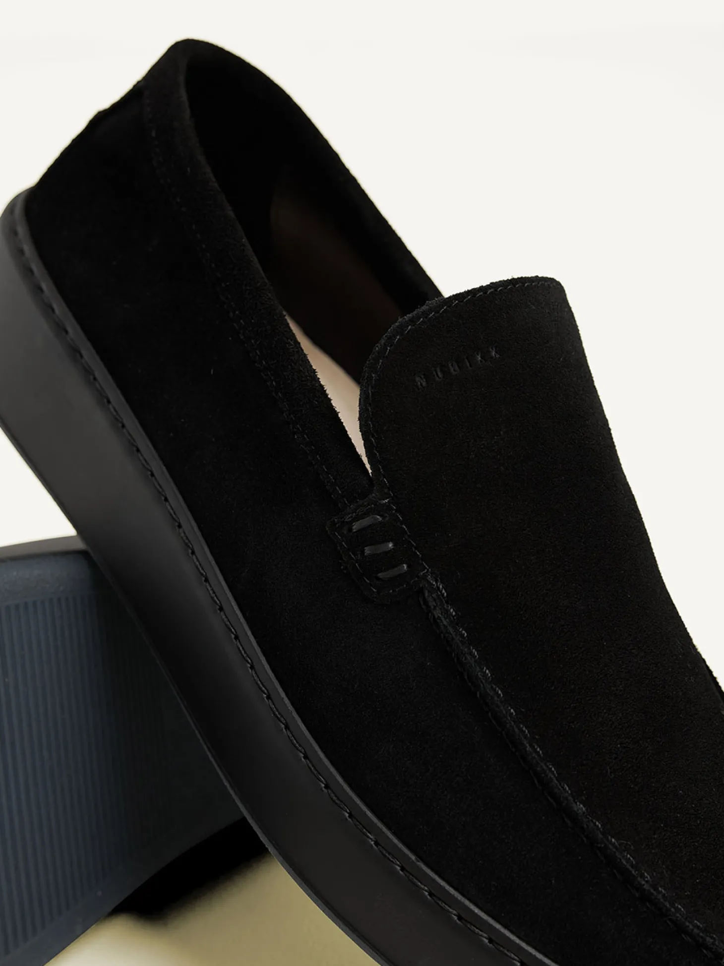 Jiro Mio Zwarte Raven Loafers Voor Heren