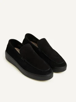 Jiro Mio Zwarte Raven Loafers Voor Heren