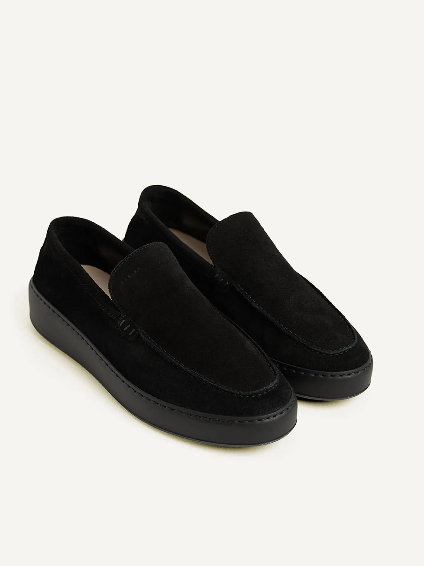 Jiro Mio Zwarte Raven Loafers Voor Heren