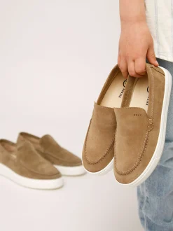 Jiro Mio JR Taupe Loafers Voor Kids