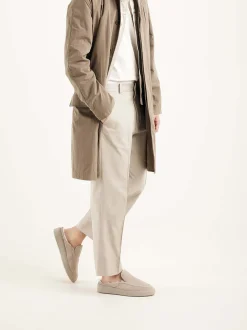 Jiro Mulo Fur Beige Slippers Voor Heren