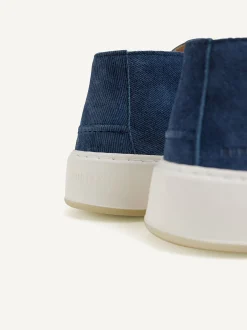 Jiro Sua Denim Suede Loafers For Women